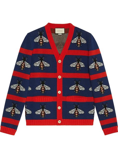 gucci bee sweater cardigan|gucci sweater now.